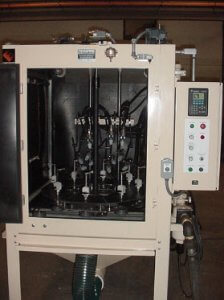 abrasive blast machine for black oxide preparation