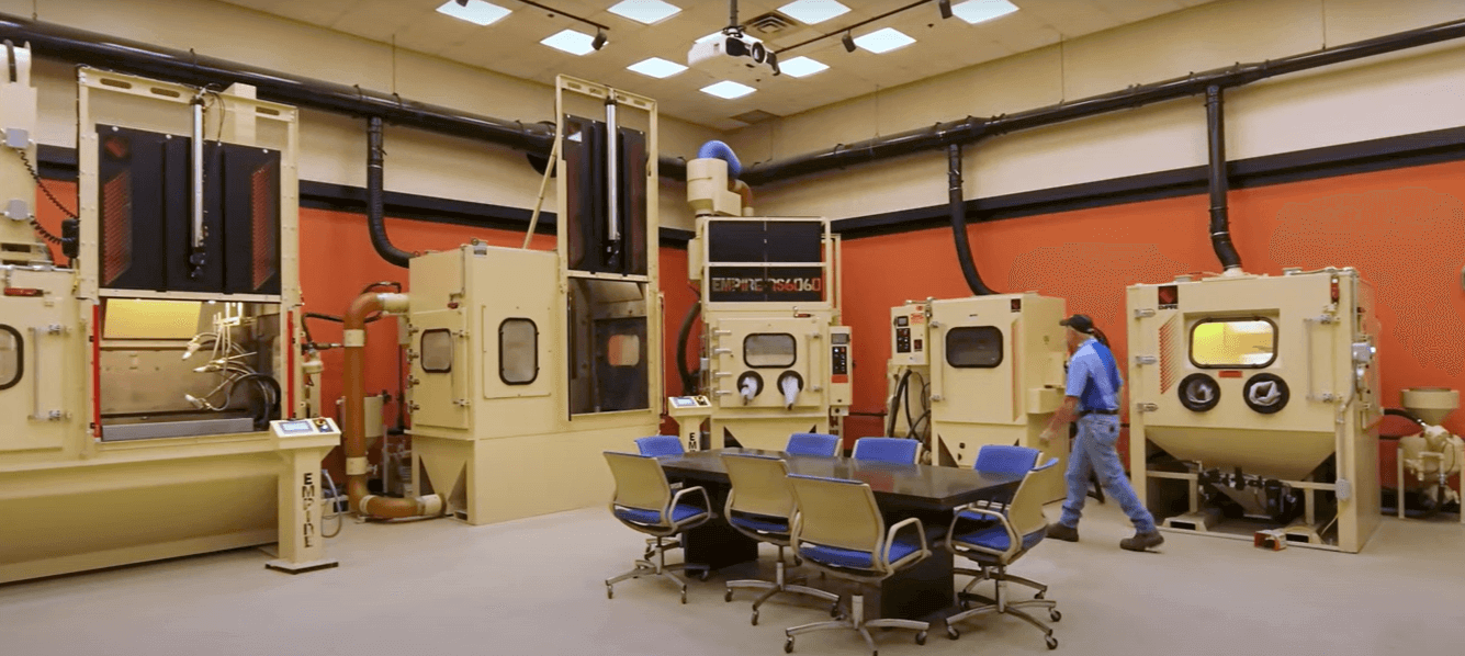 Empire's Demonstration Lab featuring actual machines for testing