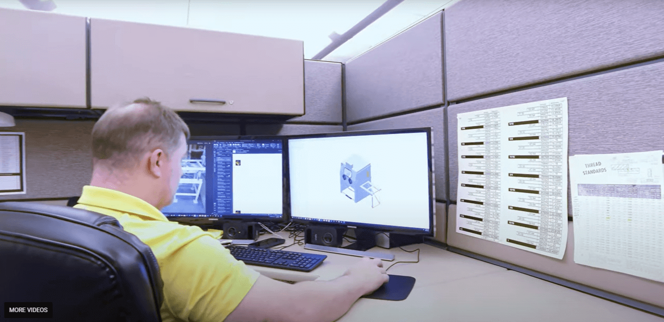 Empire Engineer reviewing CAD models